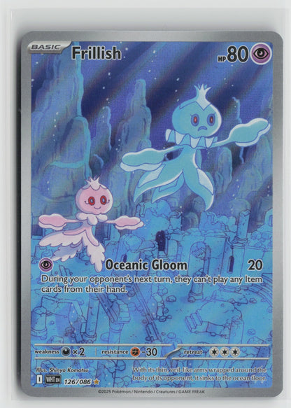 Frillish Illustration Rare Holo WHT 126/086 NM