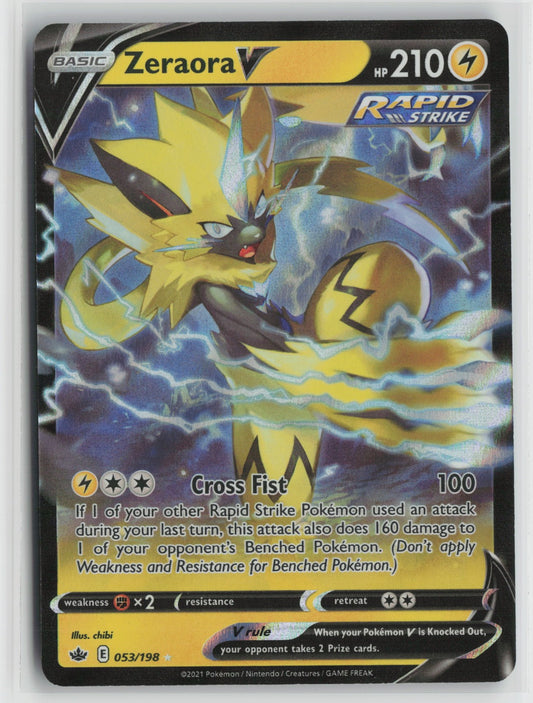 Zeraora V Ultra Rare Holo SWSH06 053/198 NM