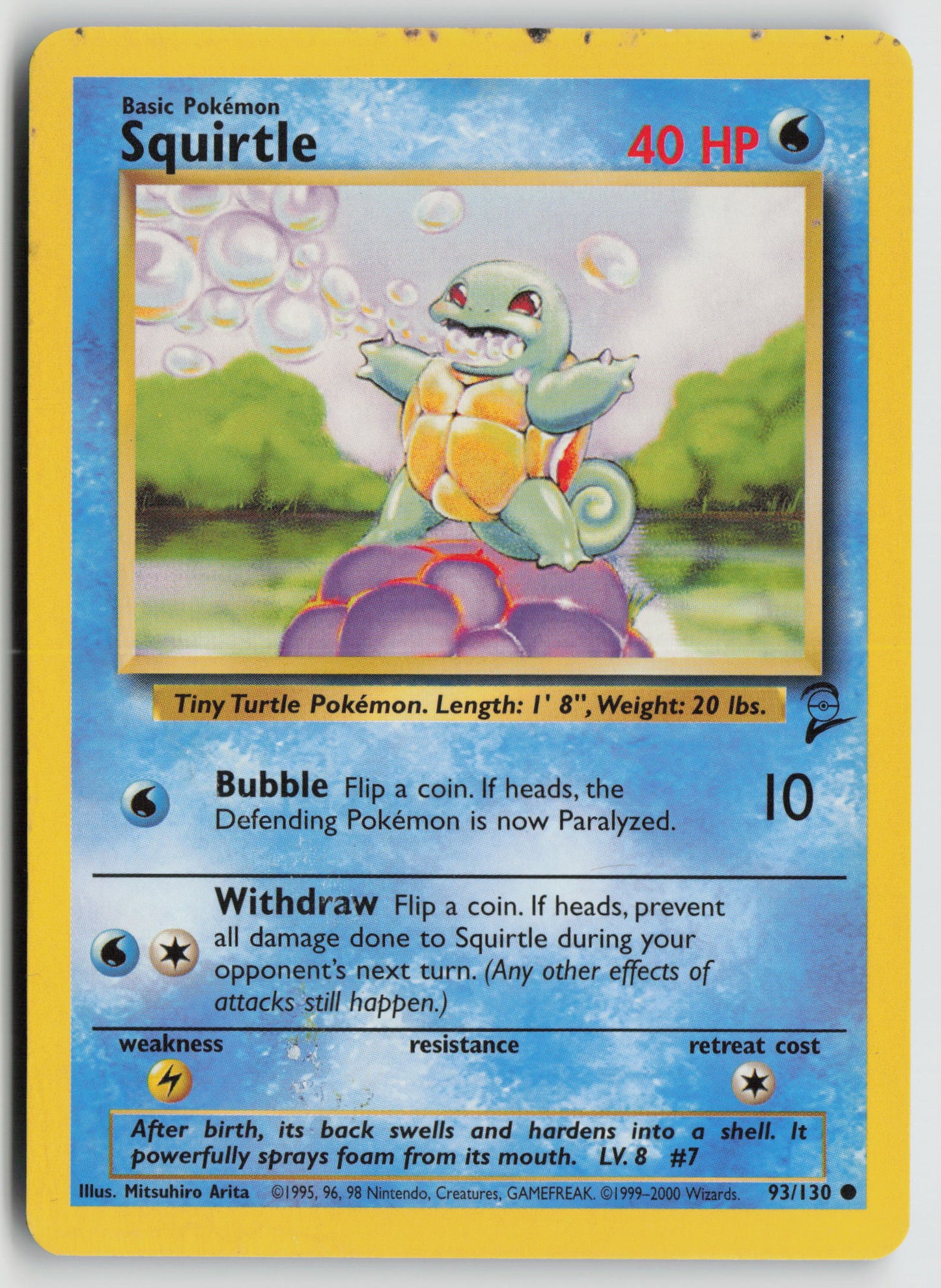 Squirtle Common Base Set 2 093/130 DMG