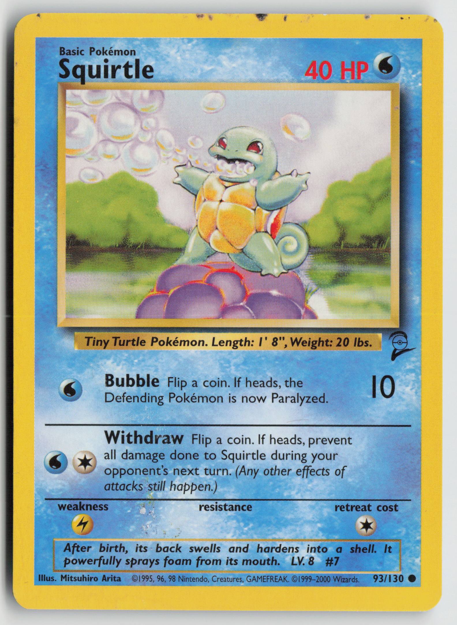 Squirtle Common Base Set 2 093/130 DMG