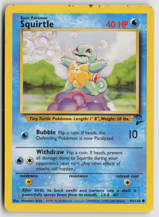 Squirtle Common Base Set 2 093/130 DMG