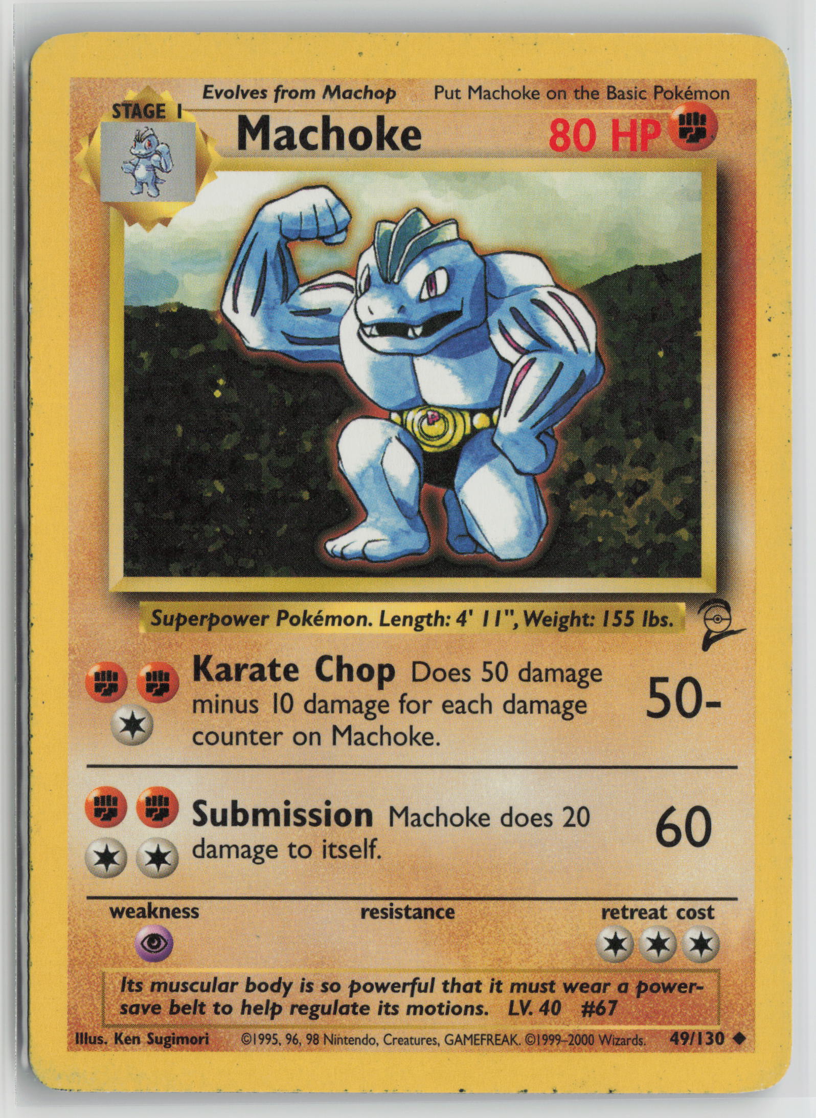 Machoke Uncommon Normal BS2 049/130 MP