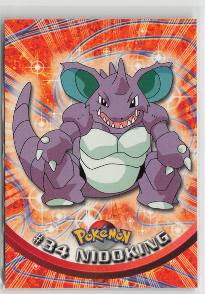 Nidoking #34 Topps TV Animation Series 1999 Non-Holo NM
