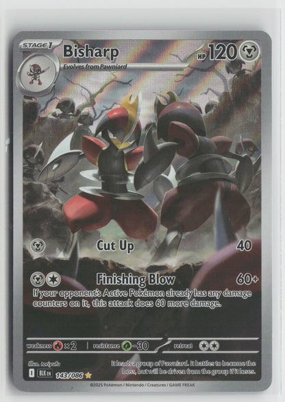 Bisharp - Illustration Rare Holo BLK 143/086 NM