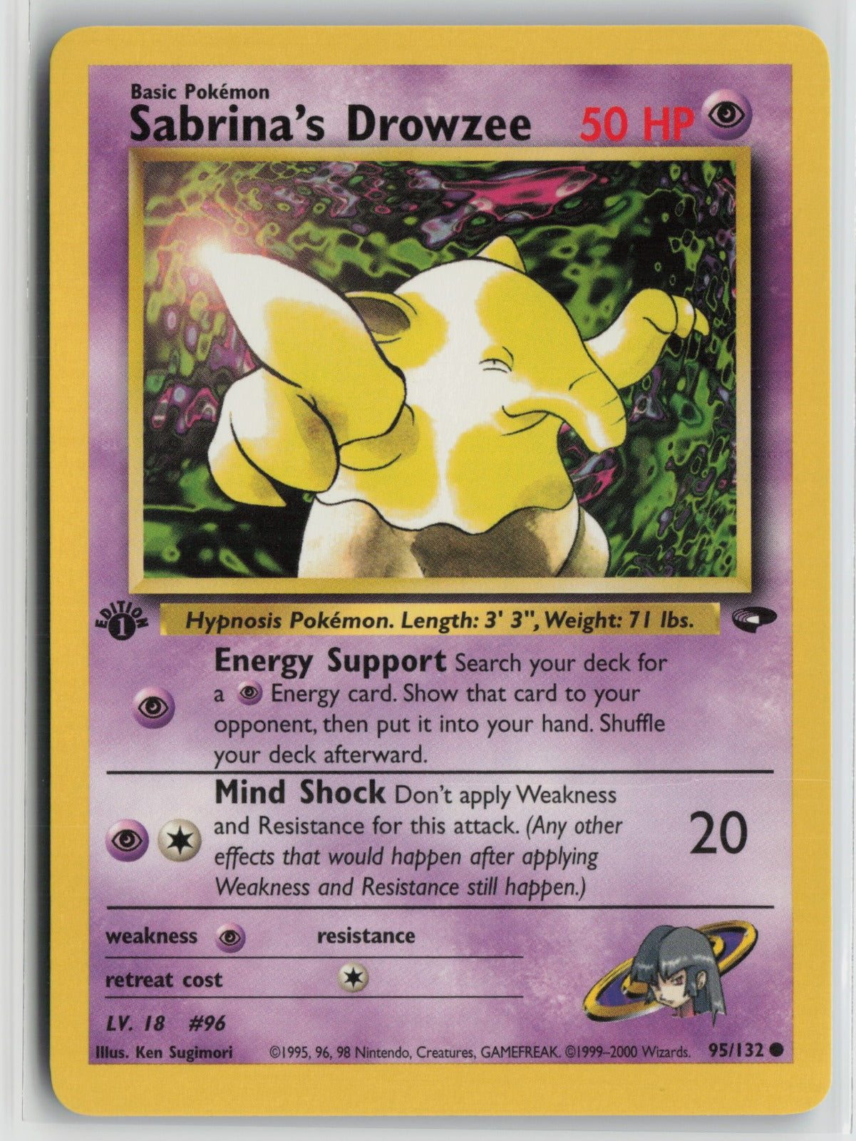 Sabrina's Drowzee Common 1st Edition G2 095/132 NM