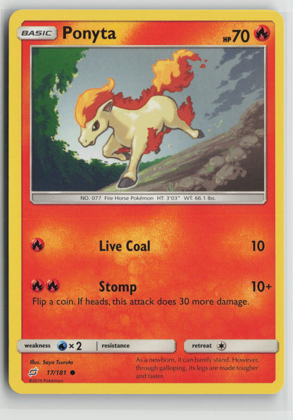 Ponyta Common SM - Team Up 17/181 NM