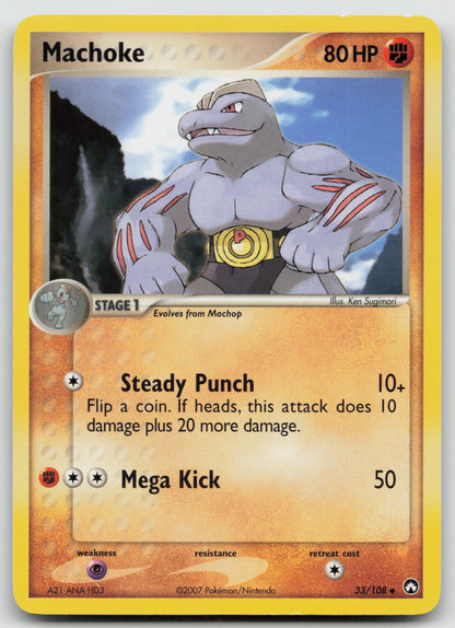 Machoke Uncommon Normal PK 33/108 NM