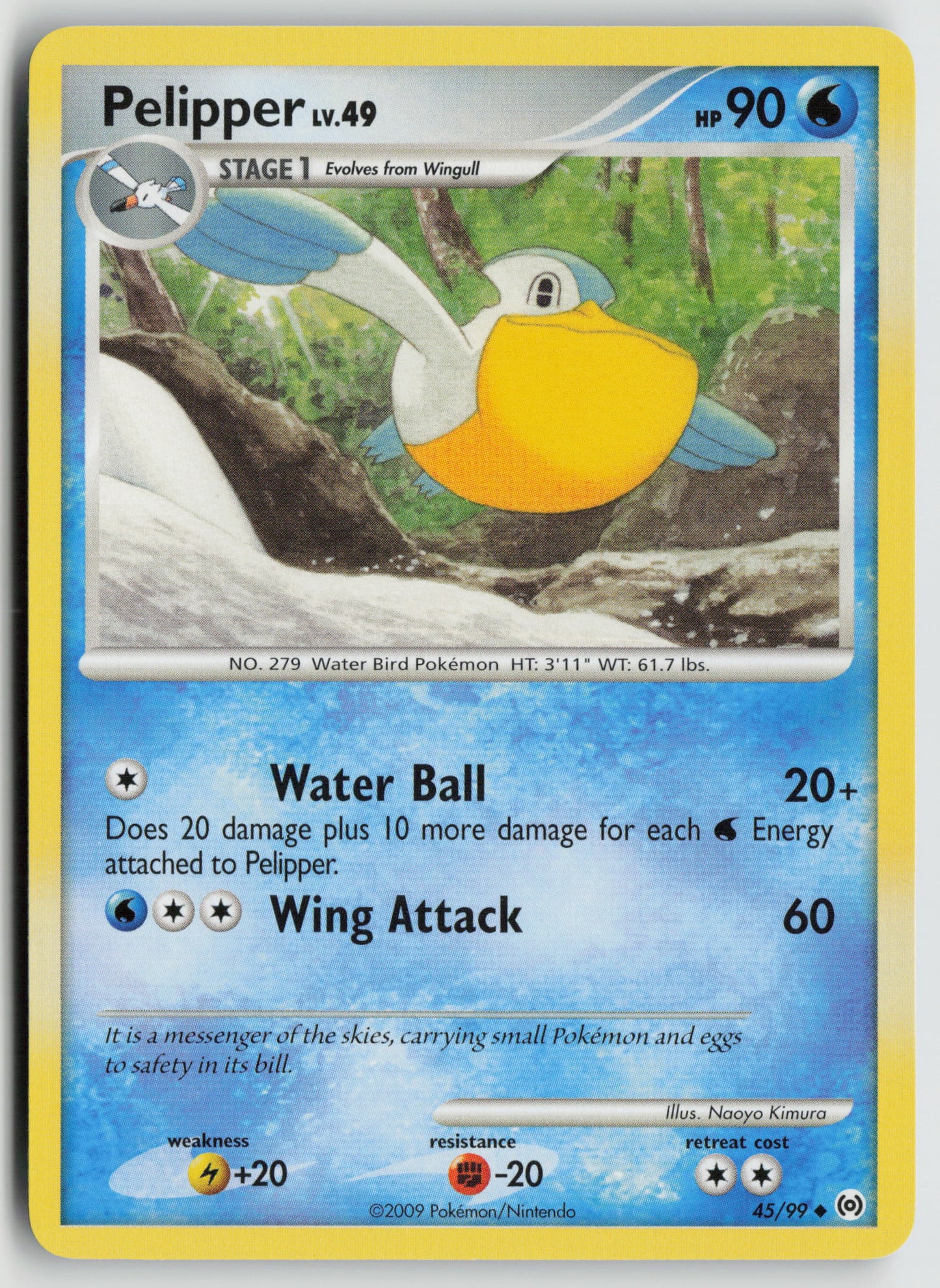 Pelipper (45) Uncommon Arceus 45/99 NM