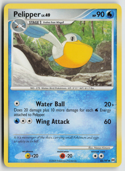 Pelipper (45) Uncommon Arceus 45/99 NM