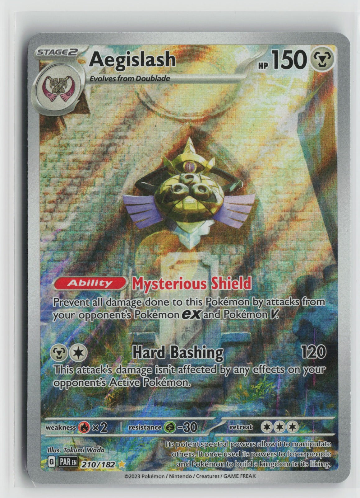Aegislash - Illustration Rare Holo PAR 210/182 NM