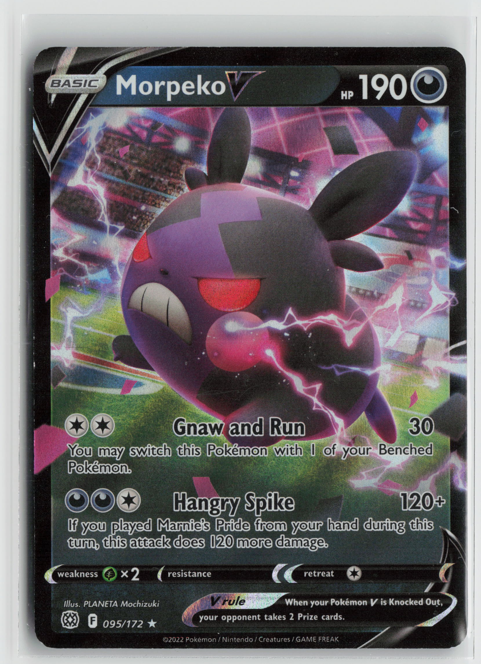 Morpeko V Ultra Rare SWSH09: Brilliant Stars 095/172 NM