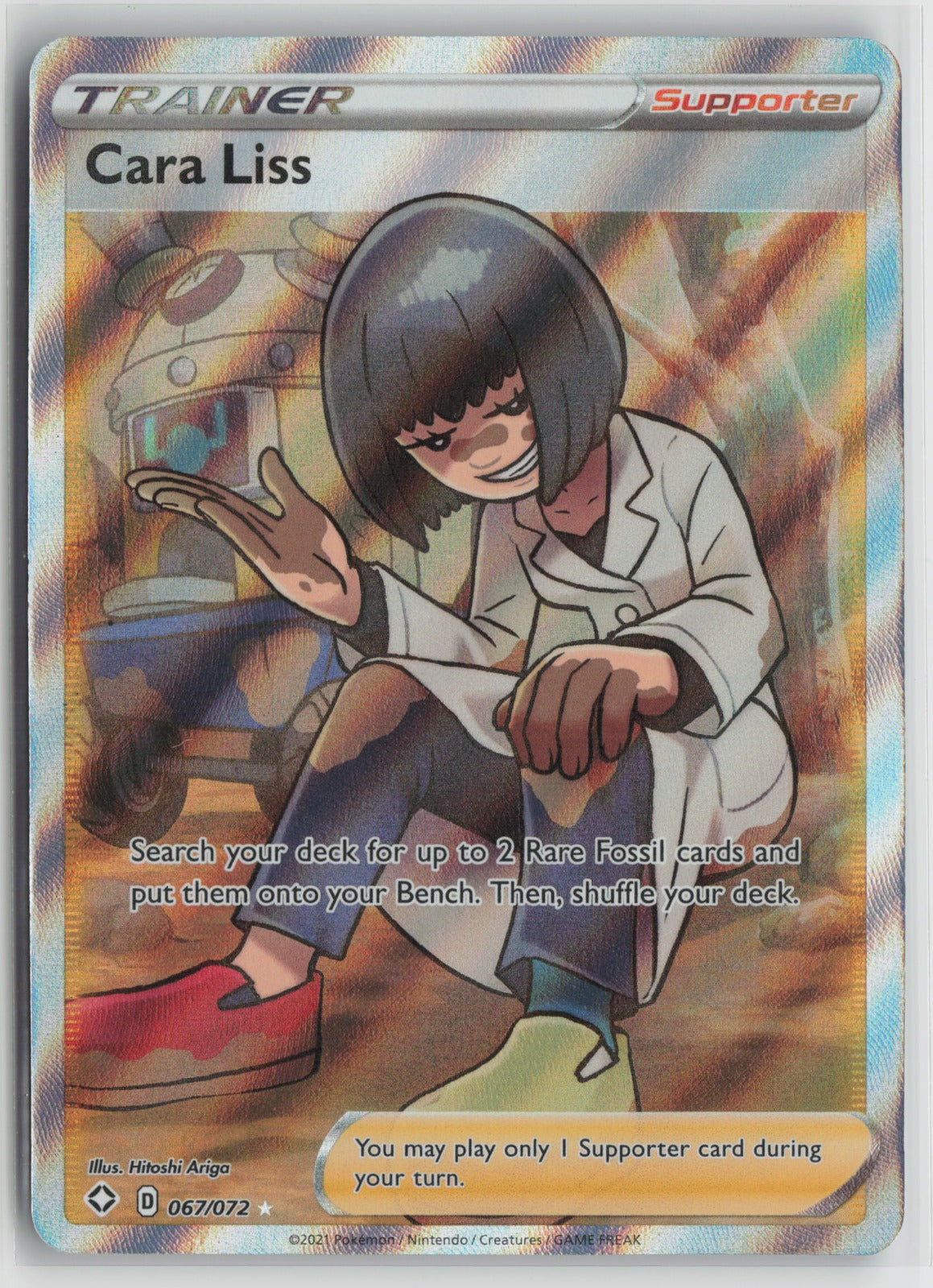 Cara Liss (Full Art) Ultra Rare Holo SHF 067/072 NM
