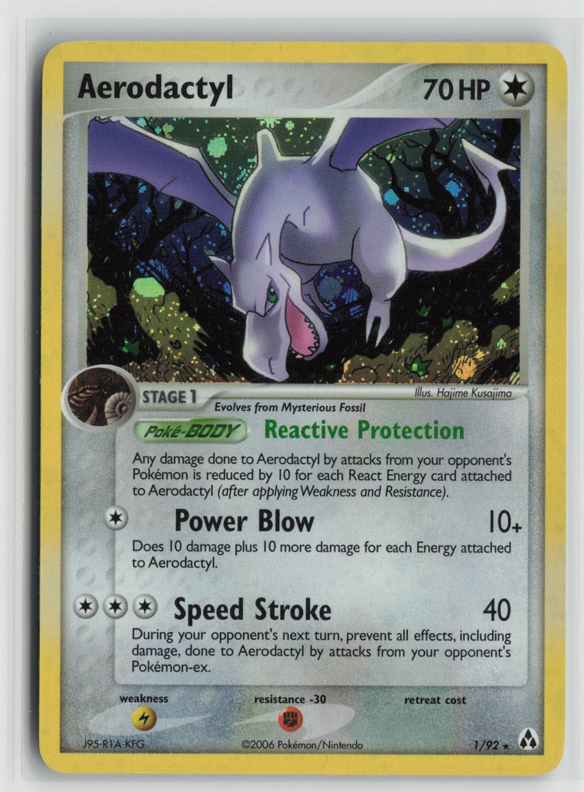 Aerodactyl Holo Rare LM 1/92 NM