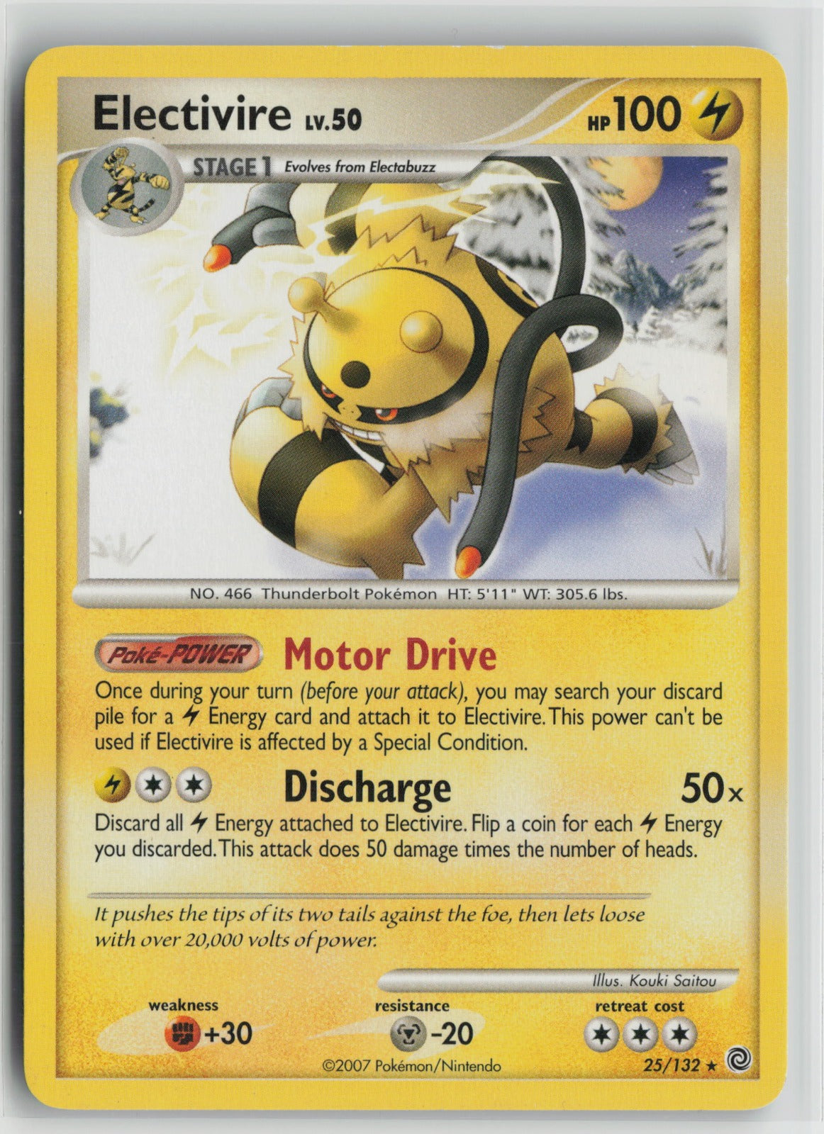 Electivire Rare SW 25/132 LP