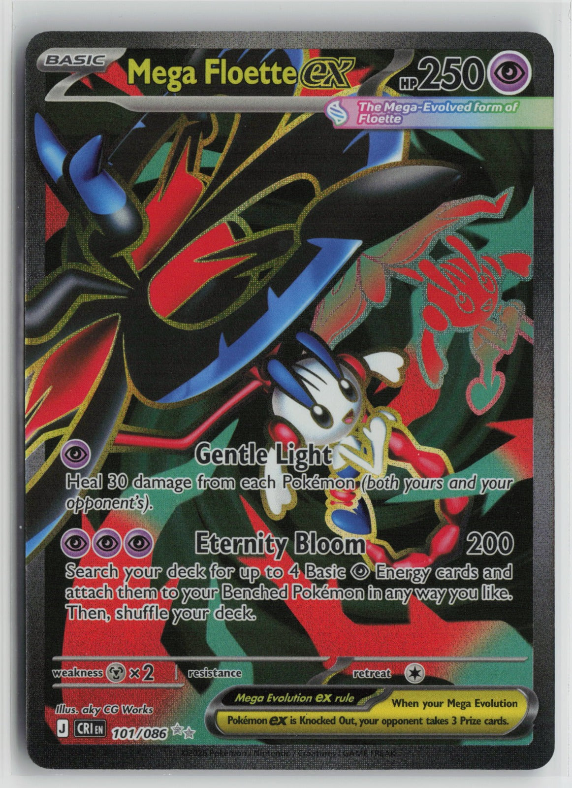 Mega Floette ex - Ultra Rare Holo CRI 101/086 NM