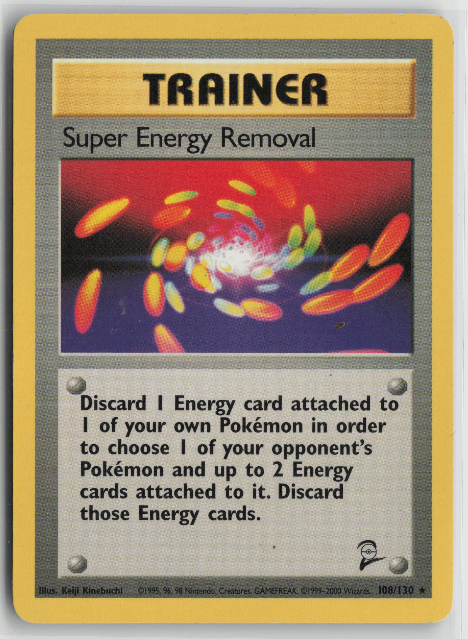Super Energy Removal Rare Base Set 2 108/130 HP