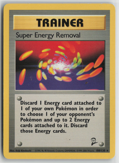 Super Energy Removal Rare Base Set 2 108/130 HP