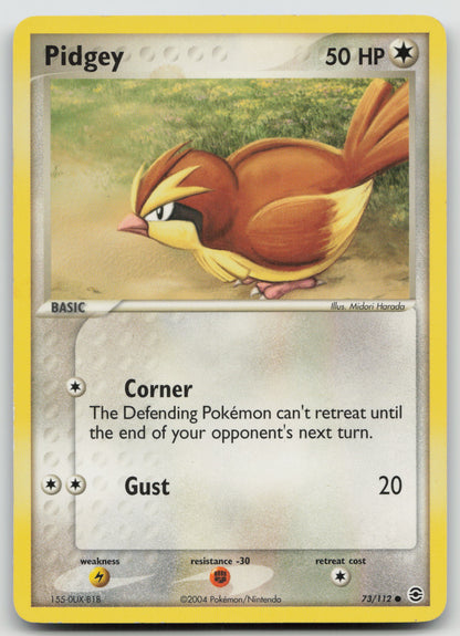 Pidgey Common Normal RG 73/112 MP