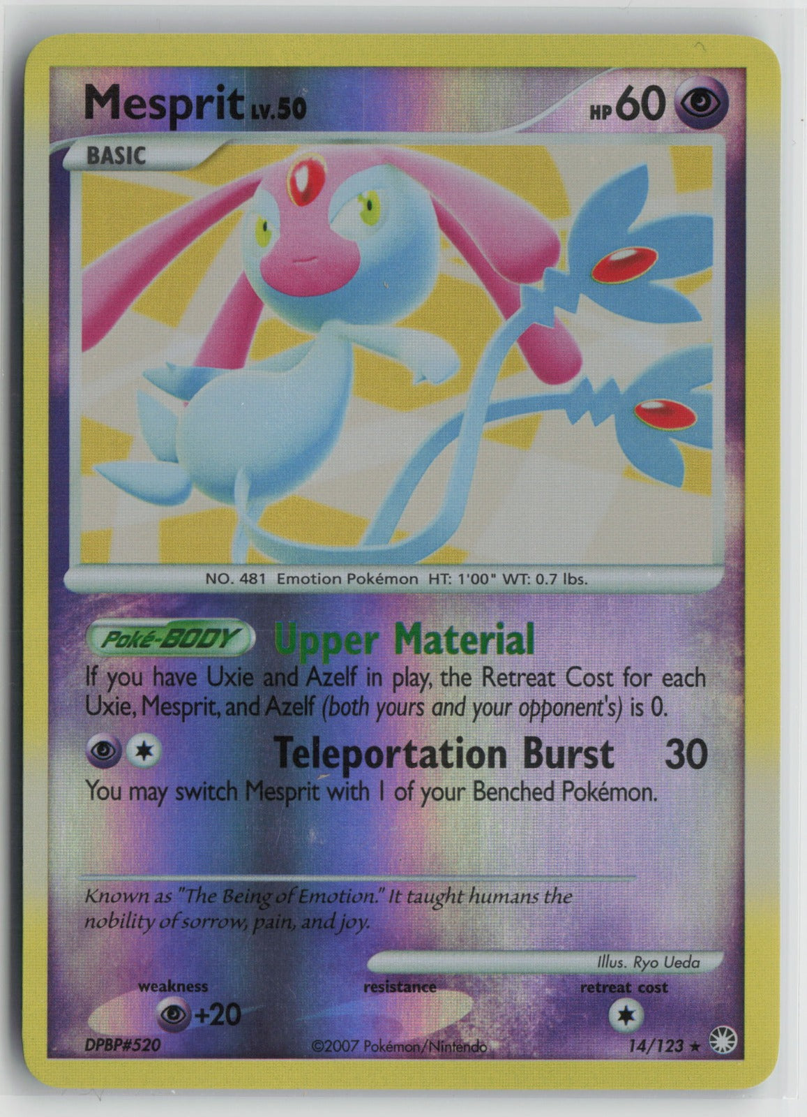 Mesprit Holo Rare Reverse Holo MT 14/123 NM
