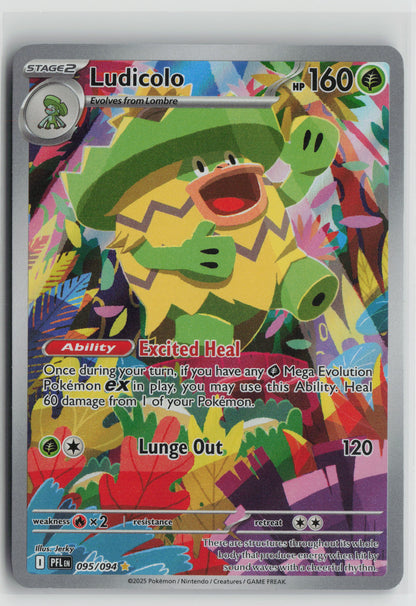 Ludicolo - Illustration Rare ME02: Phantasmal Flames 095/094 NM-C