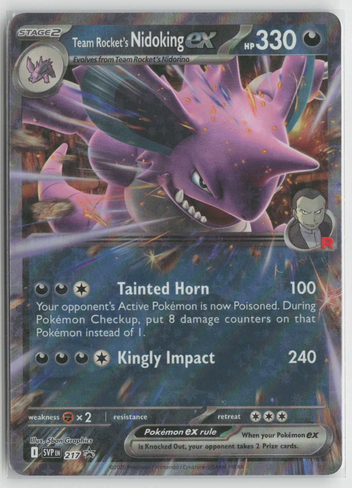 Team Rocket's Nidoking ex - Promo Holo SVP 217 NM