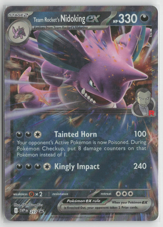 Team Rocket's Nidoking ex - Promo Holo SVP 217 NM