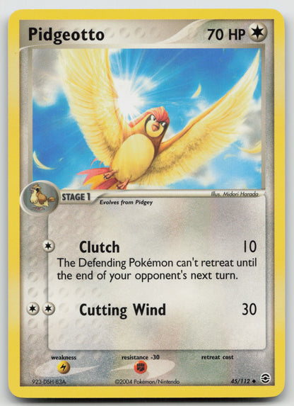 Pidgeotto Uncommon Normal RG 45/112 NM