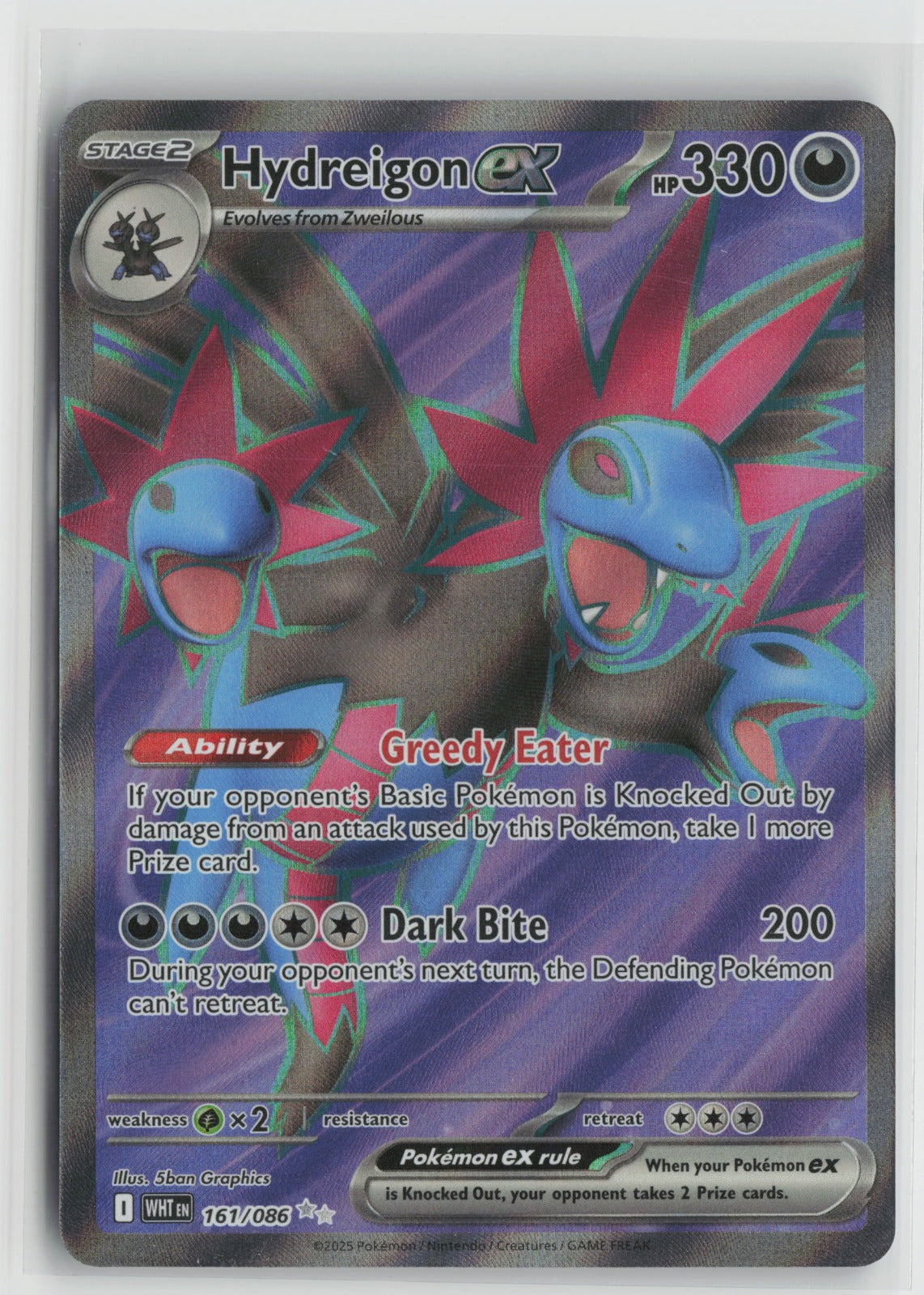 Hydreigon ex - Ultra Rare Holo WHT 161/086 NM