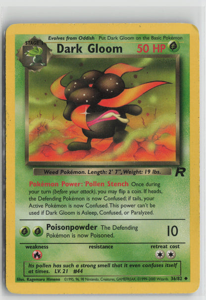 Dark Gloom Uncommon Team Rocket 36/82 MP