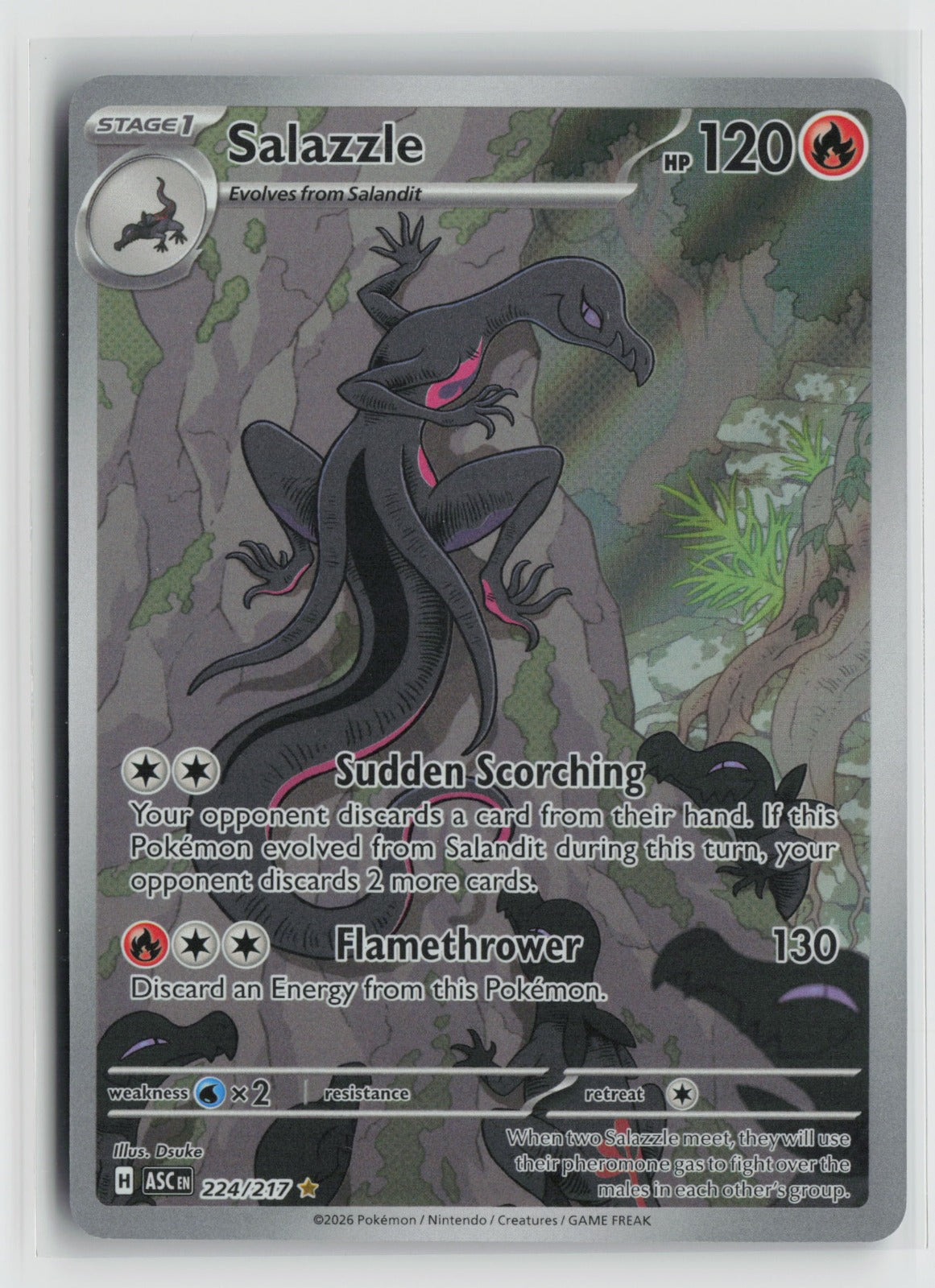 Salazzle Illustration Rare Holo ASC 224/217 NM