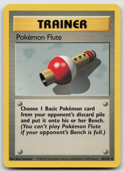 Pokemon Flute Uncommon Normal BS 086/102 HP