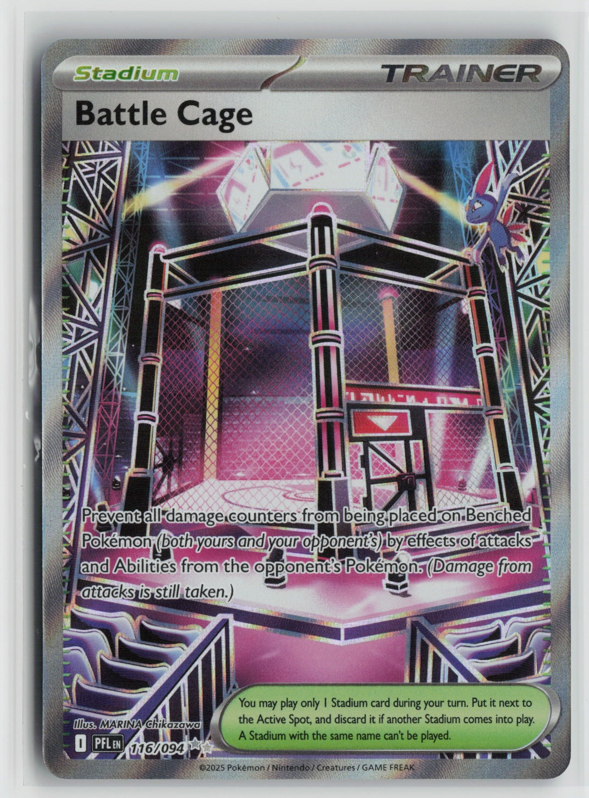 Battle Cage Ultra Rare Holo PFL 116/094 NM