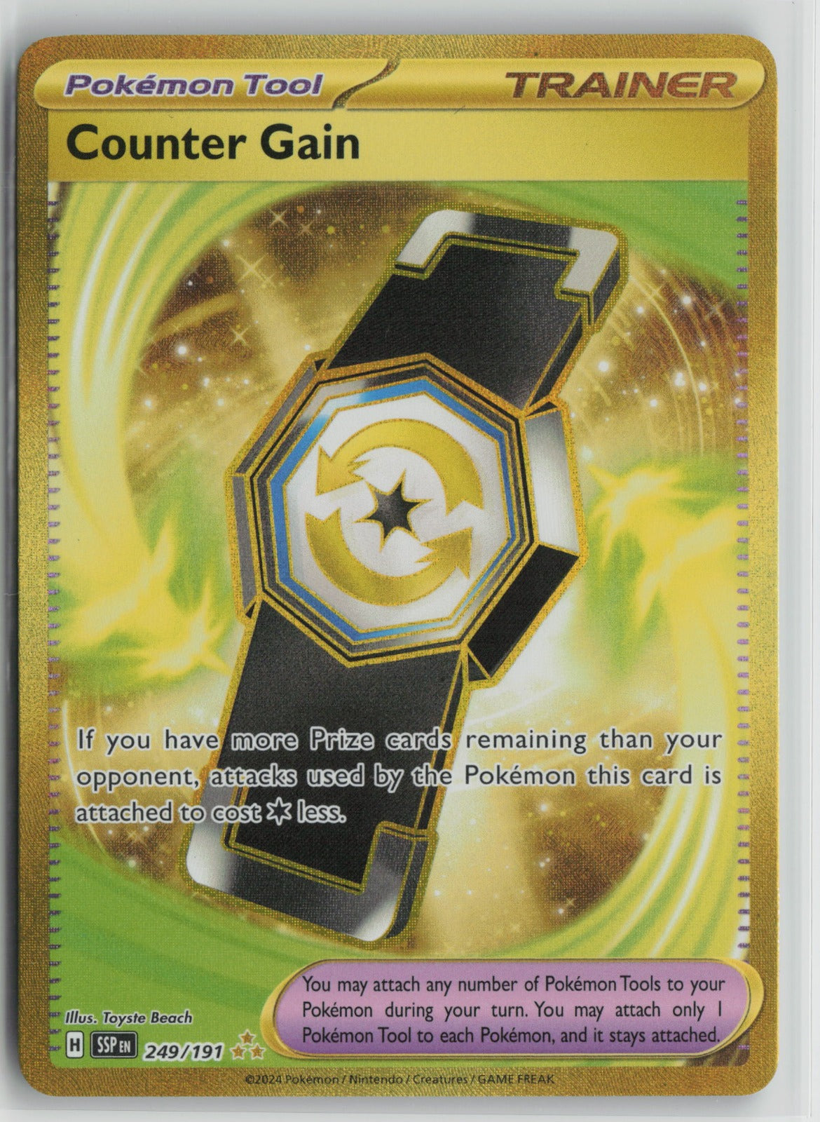 Counter Gain - Hyper Rare Holo SSP 249/191 NM