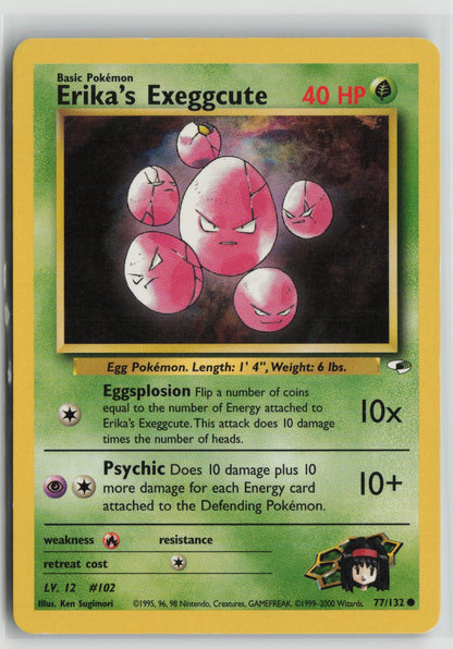 Erika's Exeggcute (77) Common Unlimited G1 077/132 MP