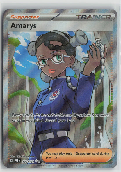 Amarys - Ultra Rare Holo PRE 132/131 NM