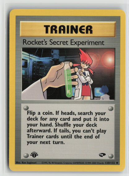 Rocket's Secret Experiment Uncommon 1st Edition G2 120/132 NM