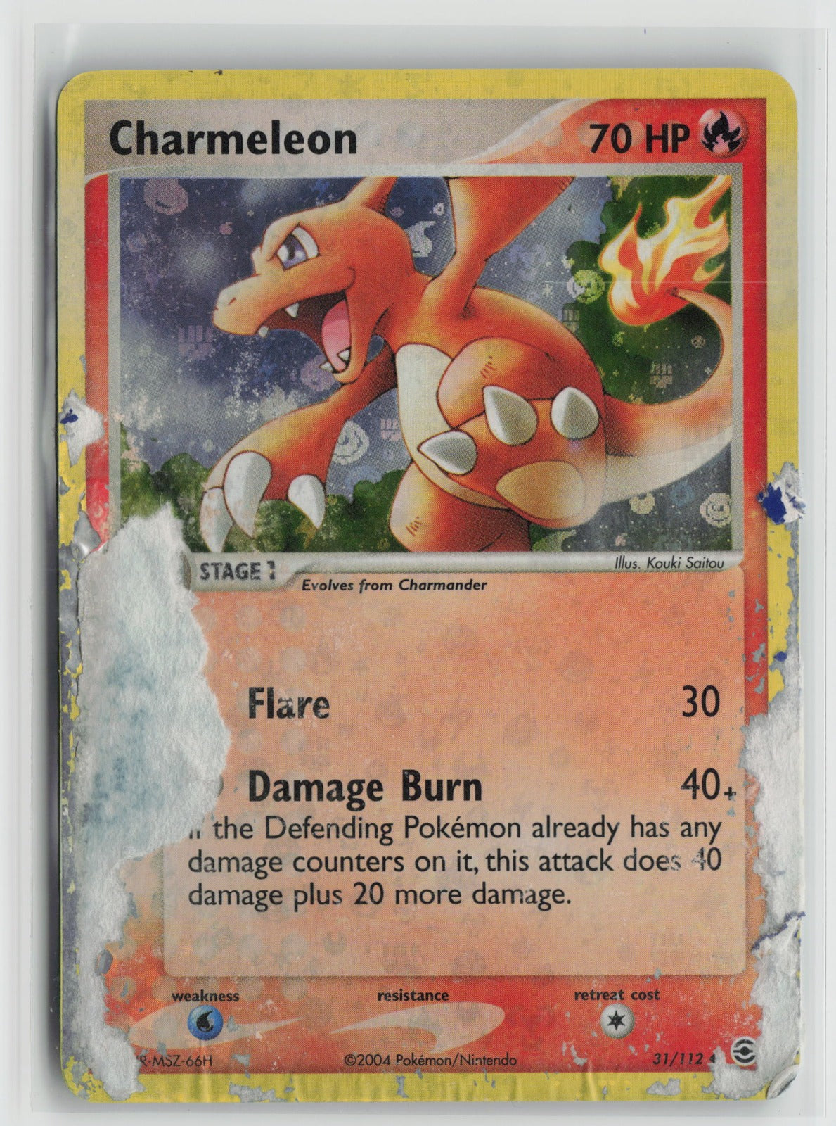 Charmeleon Uncommon Reverse Holo RG 31/112 DMG