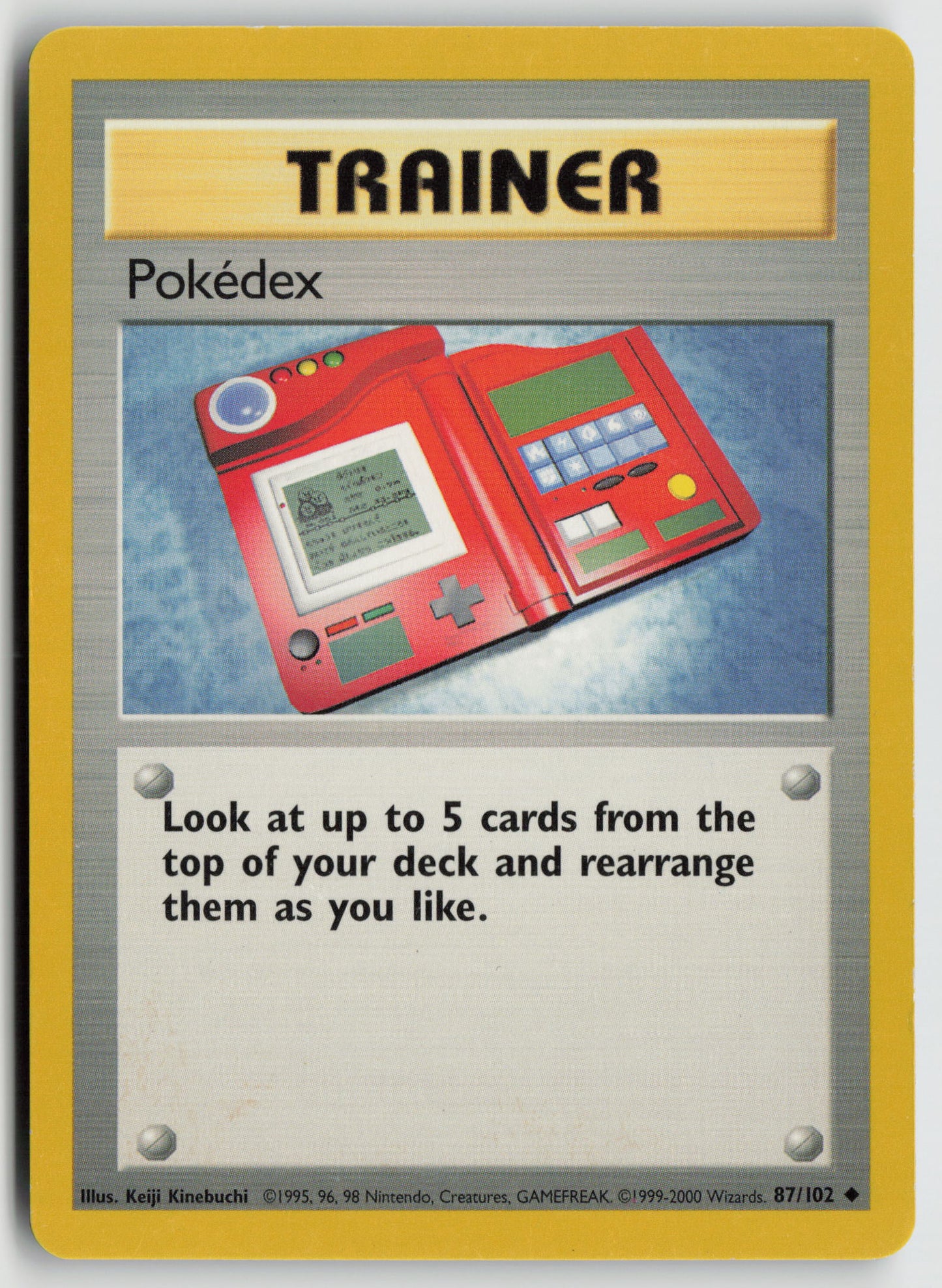 Pokedex Uncommon Base Set 087/102 MP