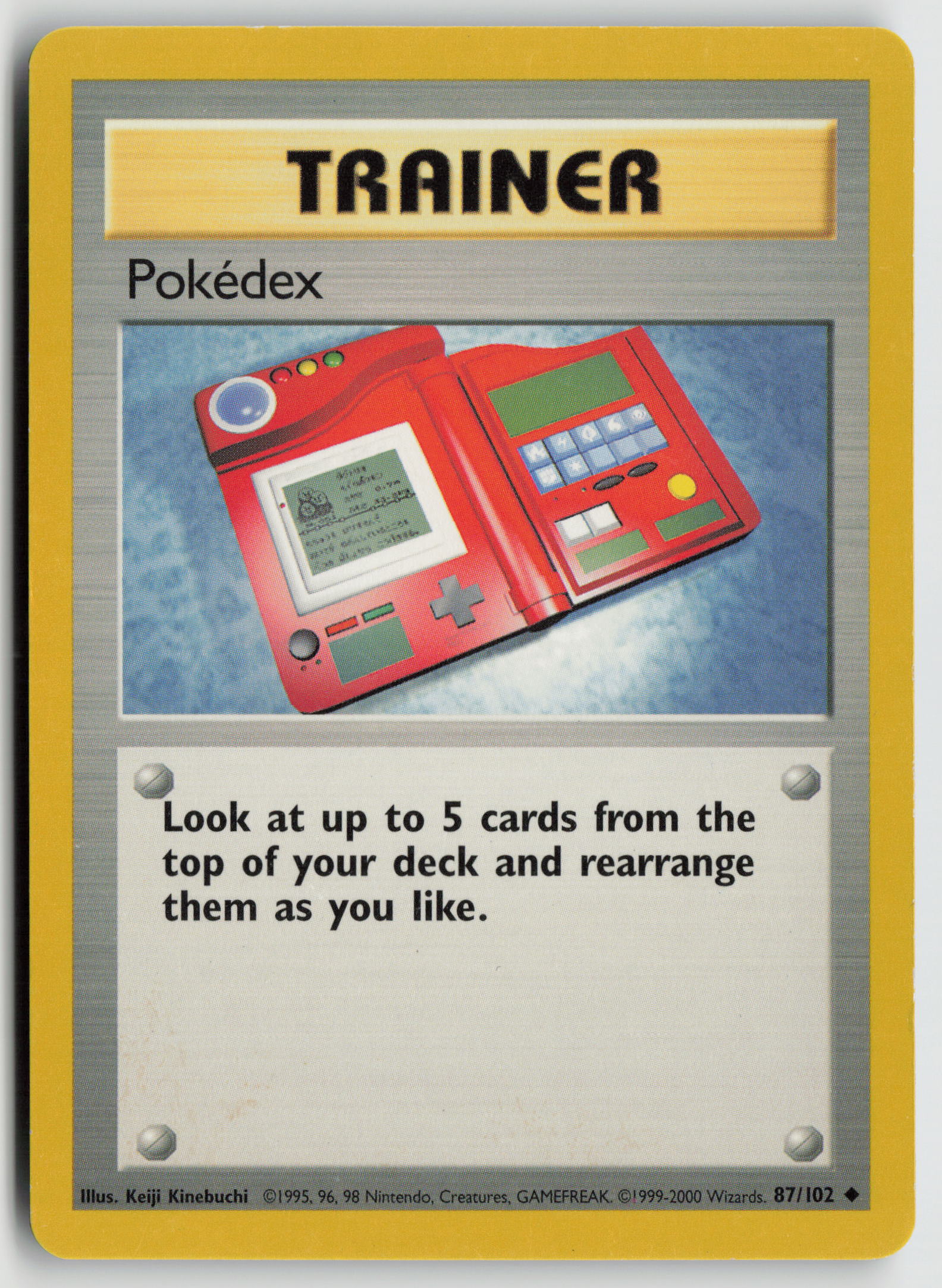 Pokedex Uncommon Base Set 087/102 MP
