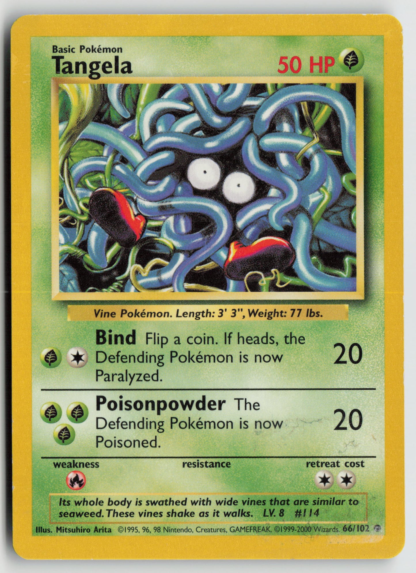 Tangela Common Base Set 066/102 DMG