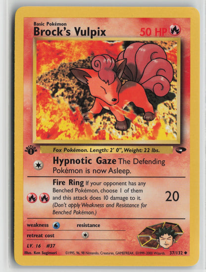 Brock's Vulpix Uncommon 1st Edition G2 037/132 NM