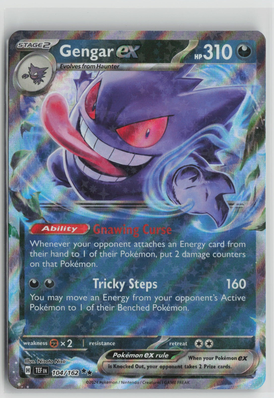 Gengar ex - Double Rare Holo TEF 104/162 NM