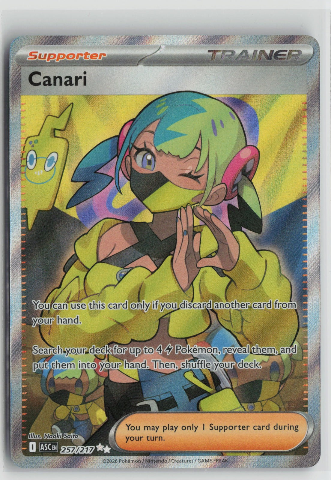Canari - Ultra Rare Holo ASC 257/217 NM