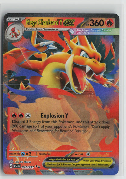 Mega Charizard Y ex - Double Rare Holo ASC 022/217 NM