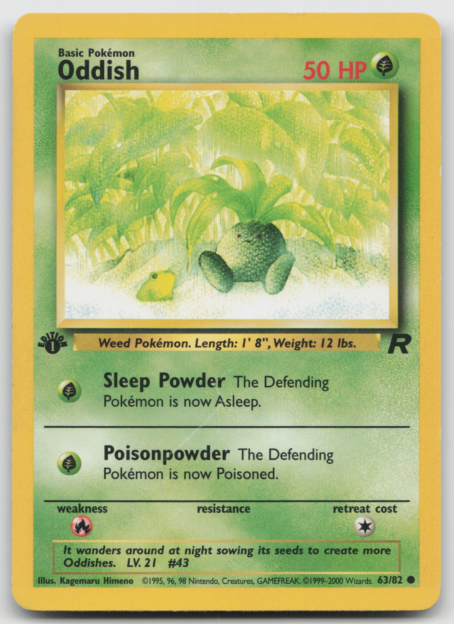 Oddish Common 1st Edition TR 63/82 LP