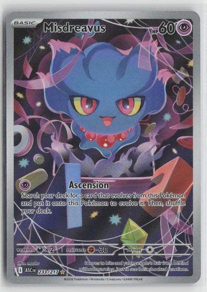 Misdreavus - Illustration Rare Holo ASC 233/217 NM