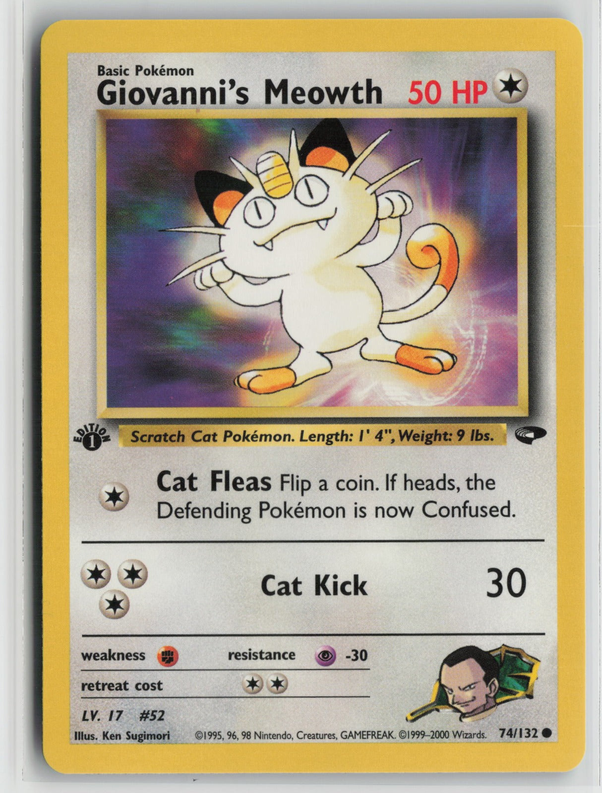 Giovanni's Meowth (74) Common 1st Edition G2 074/132 NM
