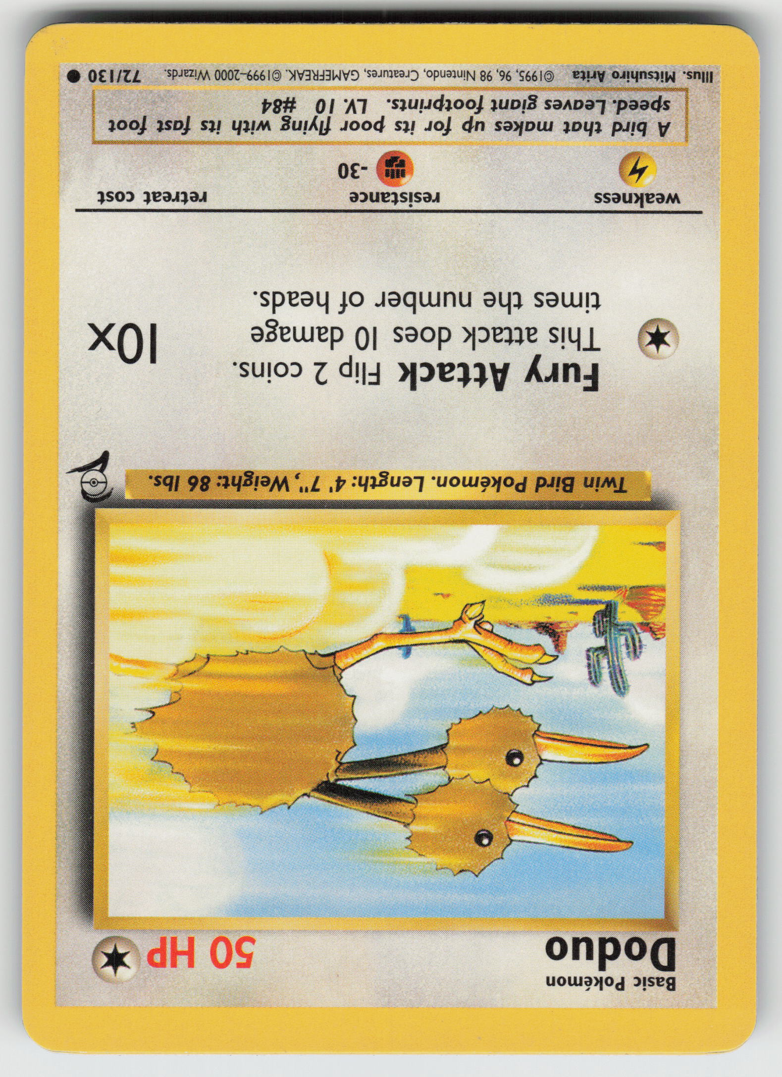 Doduo Common Base Set 2 072/130 LP