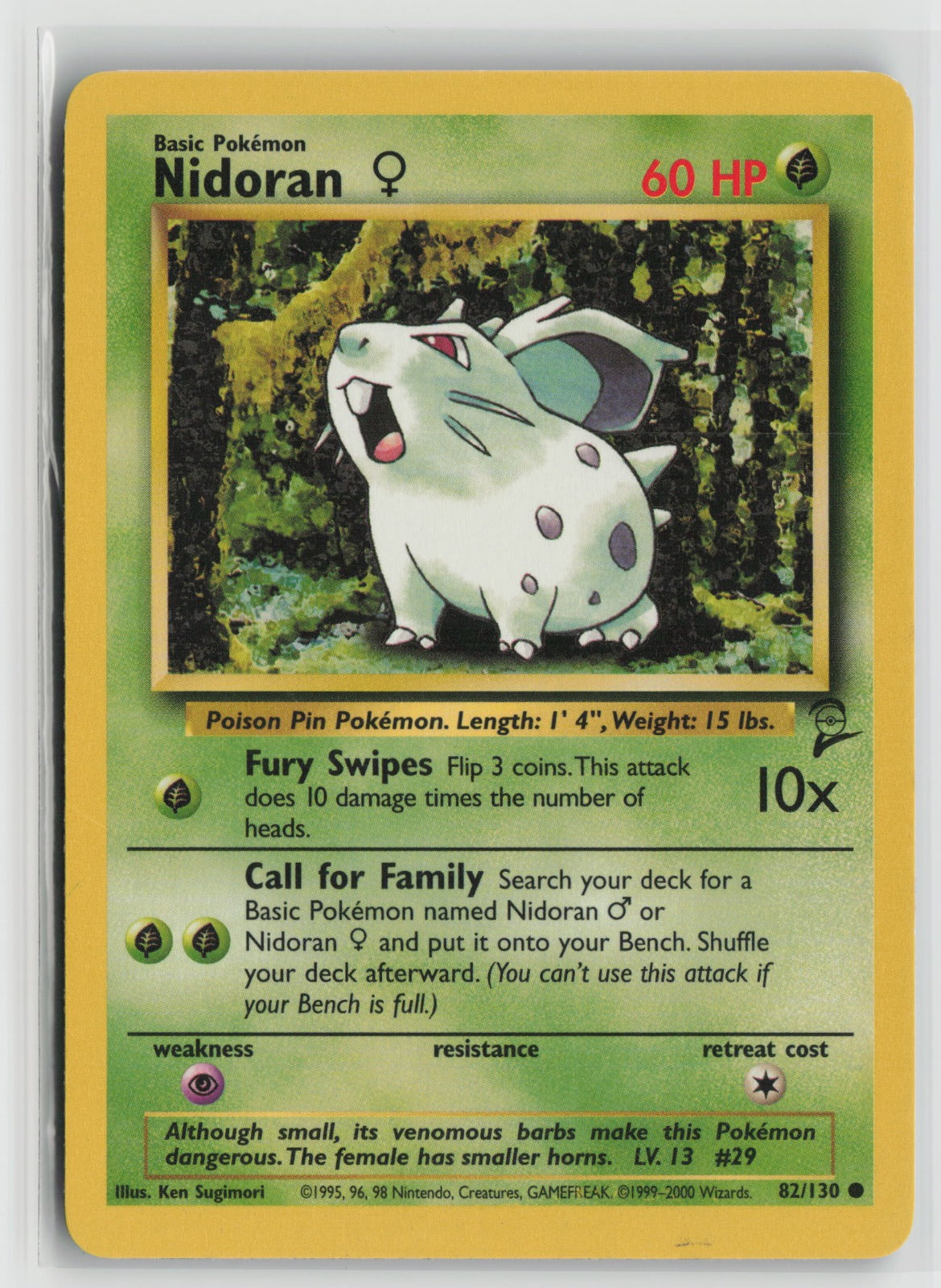 Nidoran F Common BS2 082/130 LP