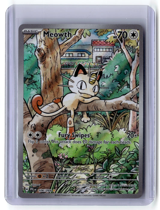 Meowth Illustration Rare ME02: Phantasmal Flames 106/094 NM